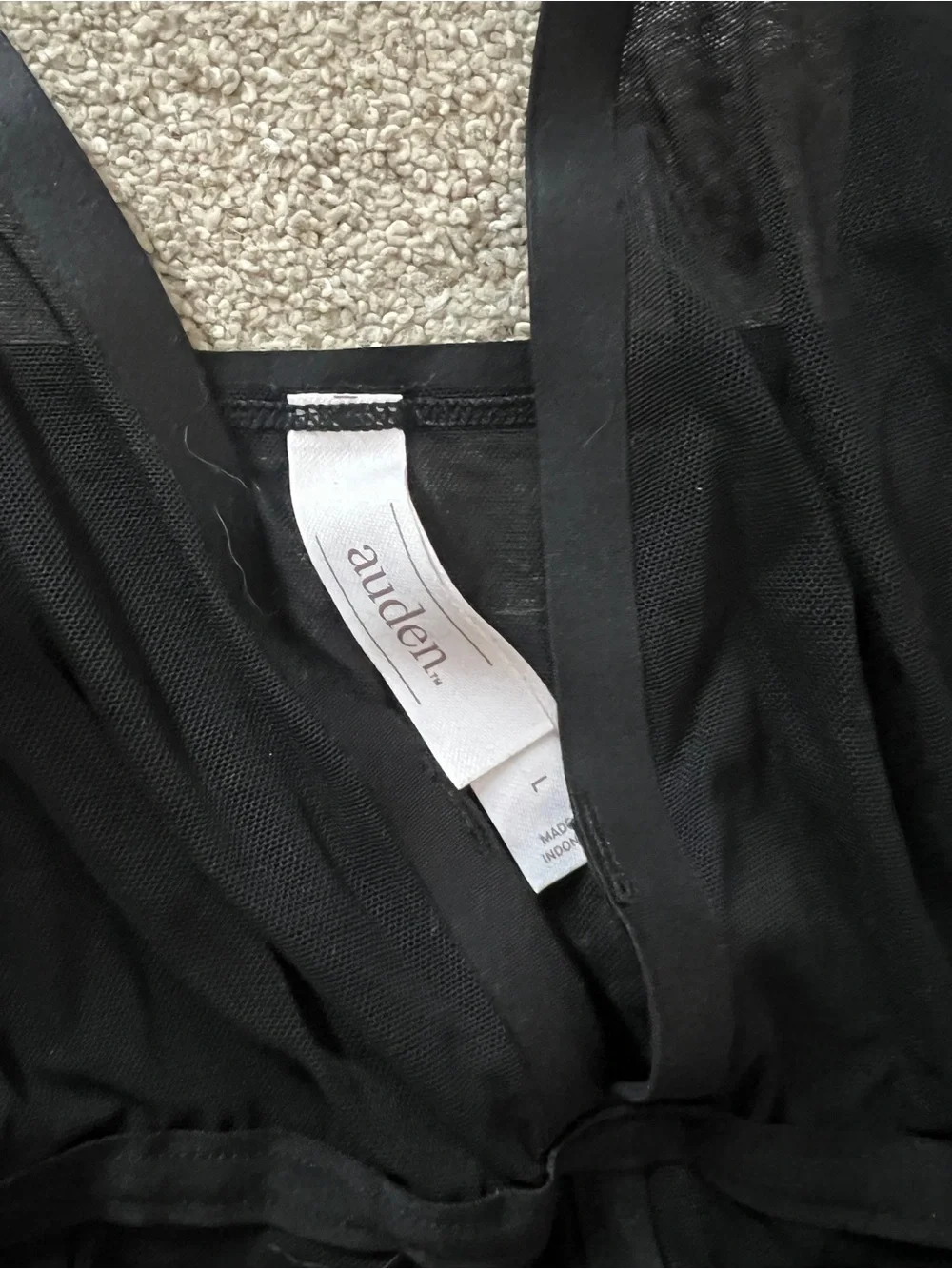 Auden Black Sheer Mesh Bralette Top - Picture 2 of 3